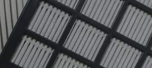 Air filters for an HVAC system stacked on top of each other