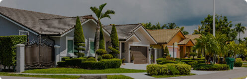 Homes in a Florida neighborhood