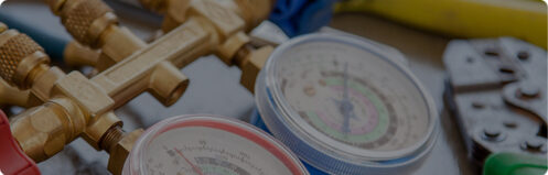 Maintenance gauges for air conditioner unit