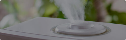 Humidifier getting rid of dry air
